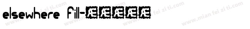 elsewhere fill字体转换